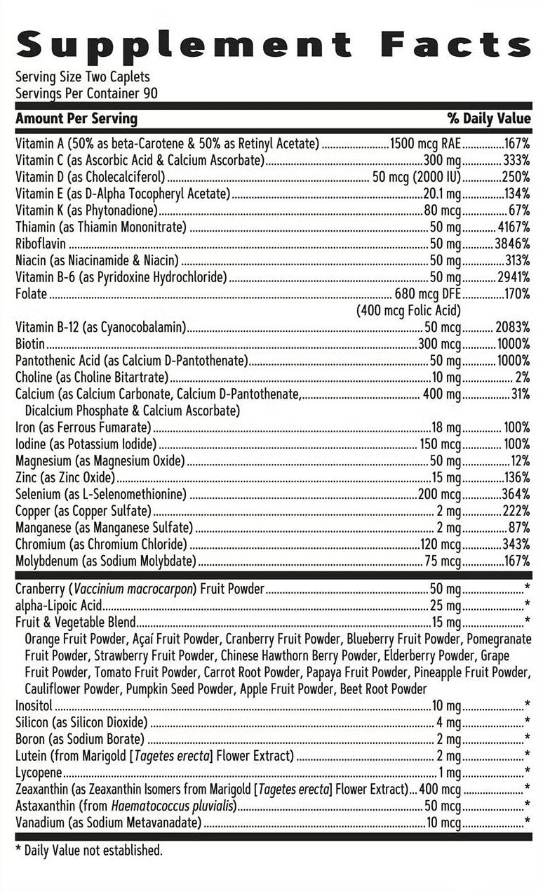 GNC Women’s Multivitamin Ultra Mega – 180 Caplets