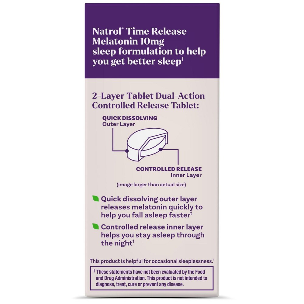 Natrol Advanced Sleep Melatonin 10mg Tablets – 60ct