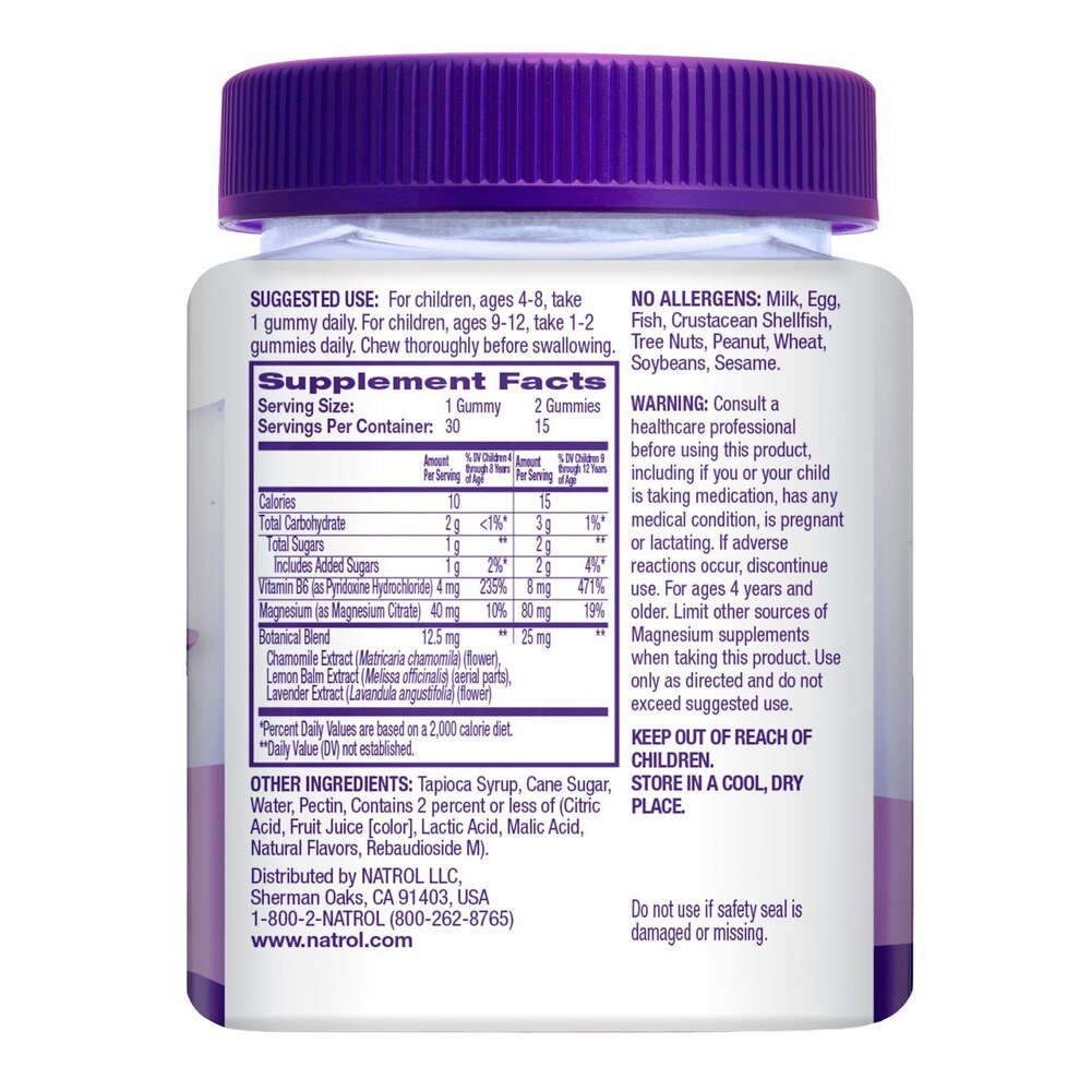 Natrol Kids Soothing Night Gummies – Berilicious | 30ct (Melatonin-Free)