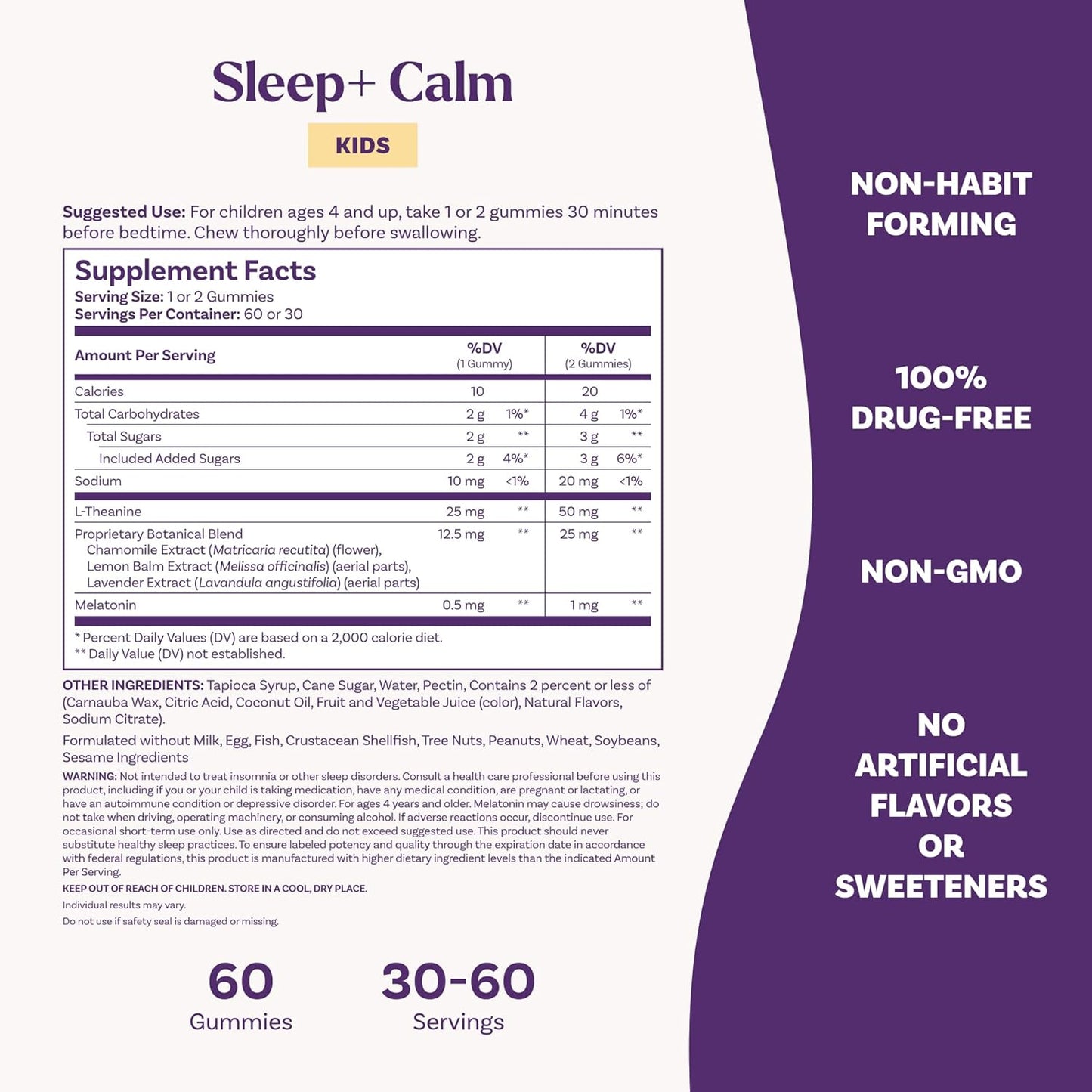Natrol Kids Sleep+ Calm Gummies – Strawberry | 60ct