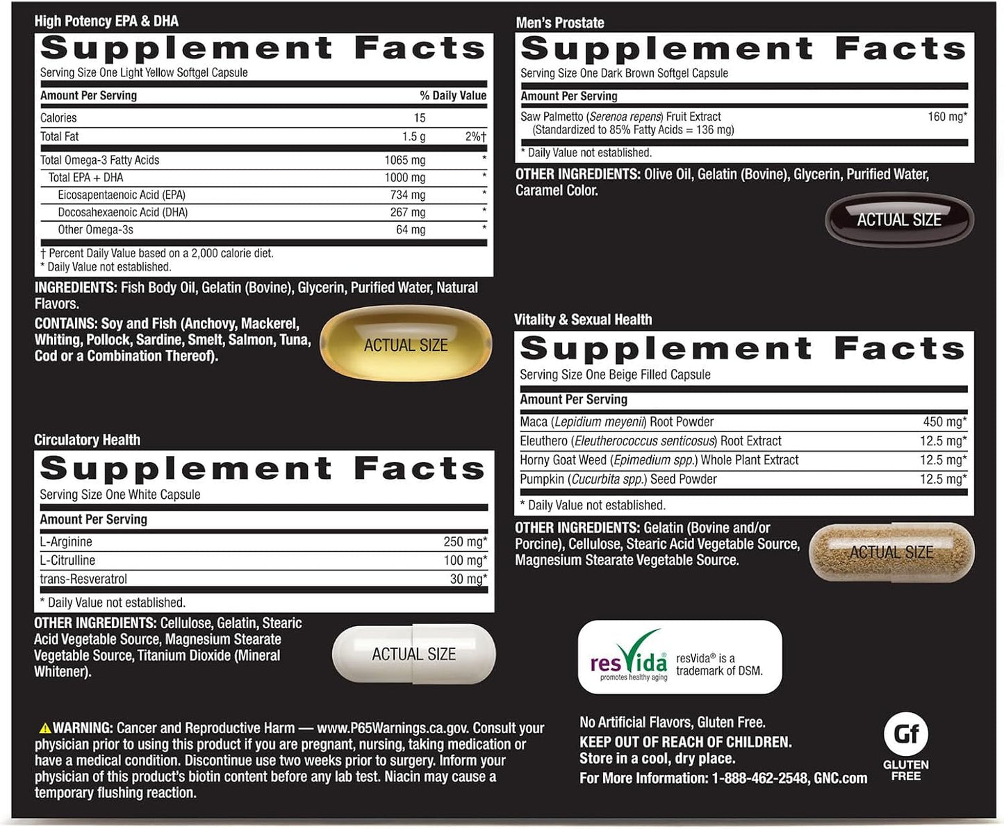 GNC Mega Men® Performance & Vitality Vitapak® Program – 30 Servings