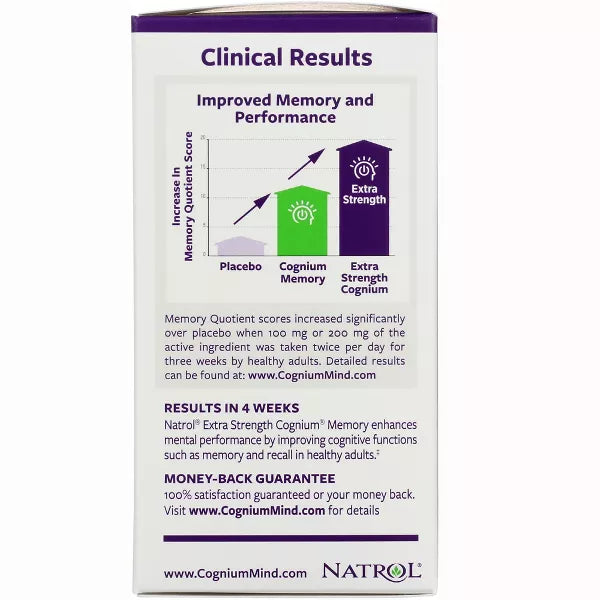 Natrol Cognium Complete Brain Health 100mg Capsules – 60ct