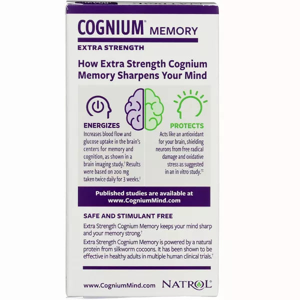 Natrol Cognium Complete Brain Health 100mg Capsules – 60ct