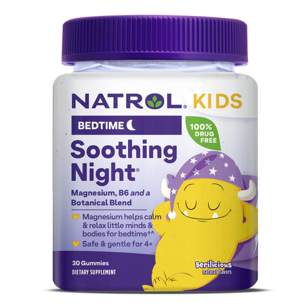 Natrol Kids Soothing Night Gummies – Berilicious | 30ct (Melatonin-Free)