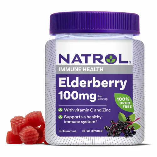 Natrol Elderberry Gummies 100mg – Immune Health | 60ct