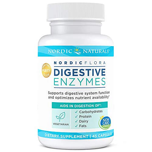 Nordic Naturals Nordic Flora Digestive Enzymes – 45 Capsules