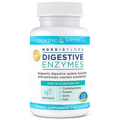 Nordic Naturals Nordic Flora Digestive Enzymes – 45 Capsules