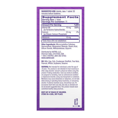 Natrol Melatonin Advanced Sleep 10mg Tablets – Maximum Strength | 75ct
