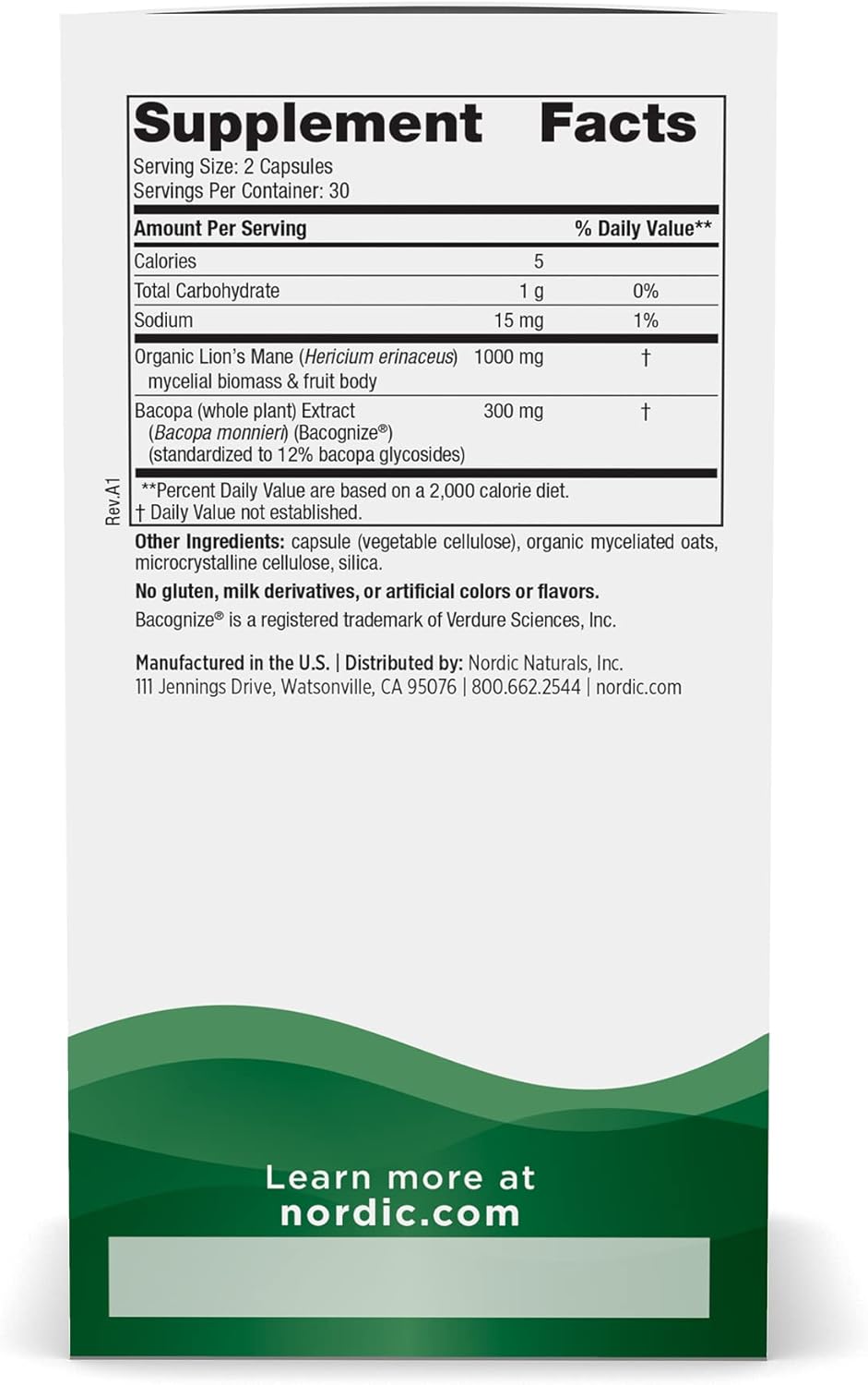 Nordic Naturals Cognition – Brain & Memory Support – 60 Softgels