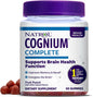 Natrol Cognium Complete dietary supplement bottle with gummies on a white background