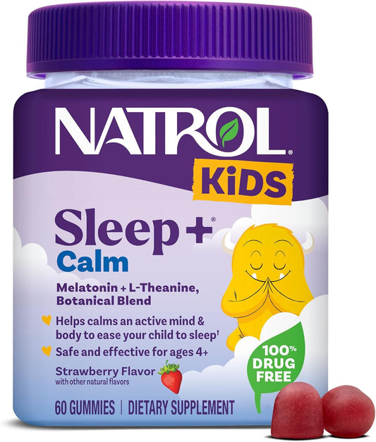 Natrol Kids Sleep+ Calm Gummies – Strawberry | 60ct