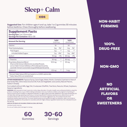 Natrol Kids Sleep+ Calm Gummies – Strawberry | 60ct