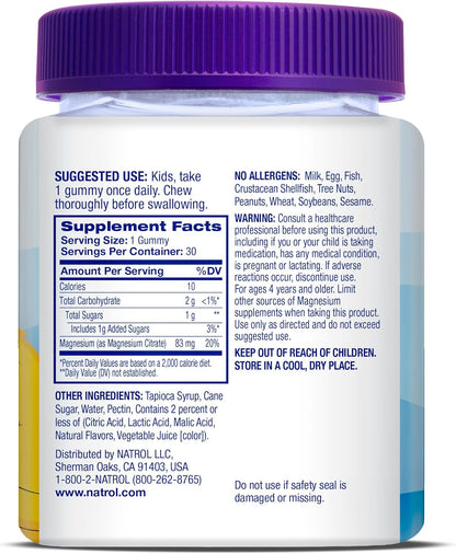Natrol Kids Calm/Mood Magnesium Gummies – Razzilicious | 30ct