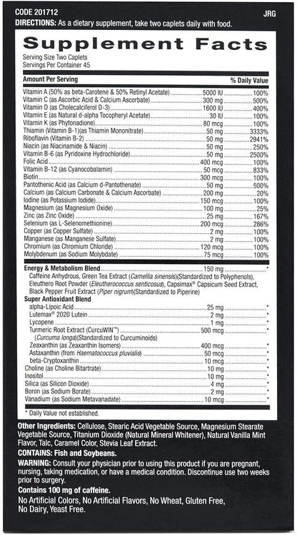 GNC Mega Men Energy & Metabolism (90 Caplets)