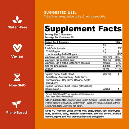 Goli SuperFruits Beauty Gummies – 3 Pack (180 Gummies Total)