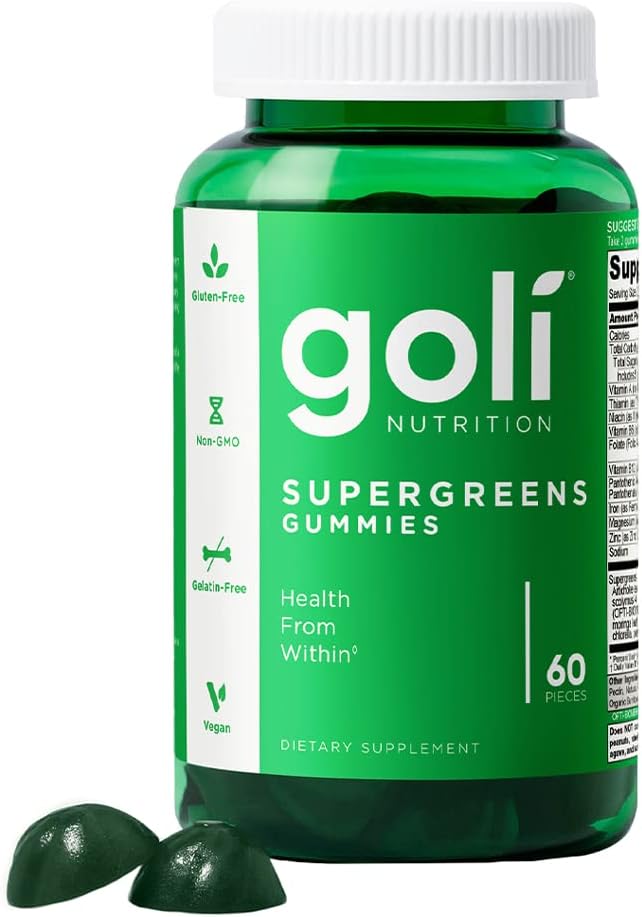 Goli Supergreens Gummies – 3 Pack (180 Gummies Total)