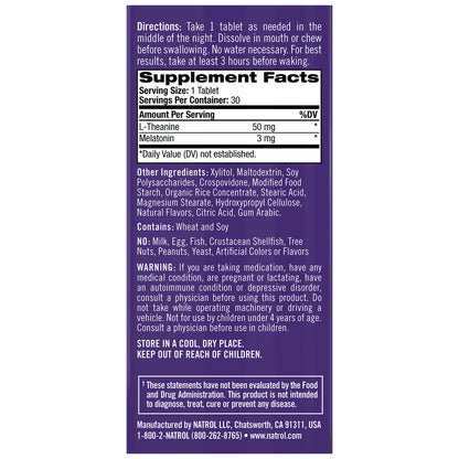 Natrol 3 A.M. Melatonin Fast Dissolve Tablets – Lavender Vanilla | 60ct