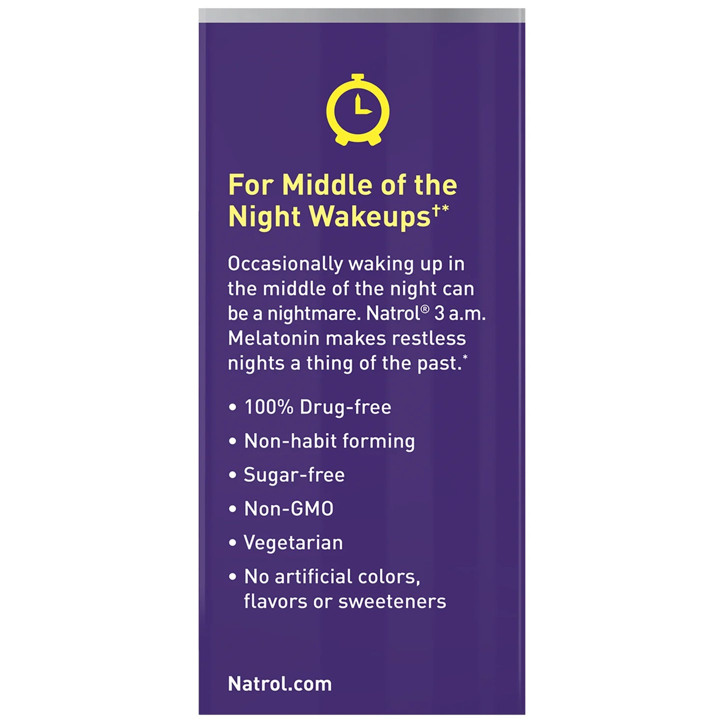 Natrol 3 A.M. Melatonin Fast Dissolve Tablets – Lavender Vanilla | 60ct