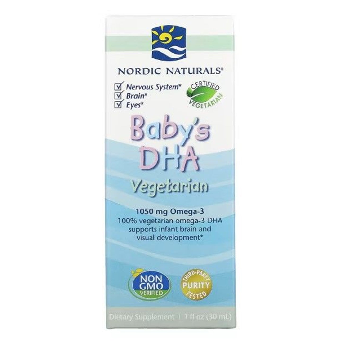 Nordic Naturals Baby’s DHA Vegetarian – 1 fl oz (30 ml)