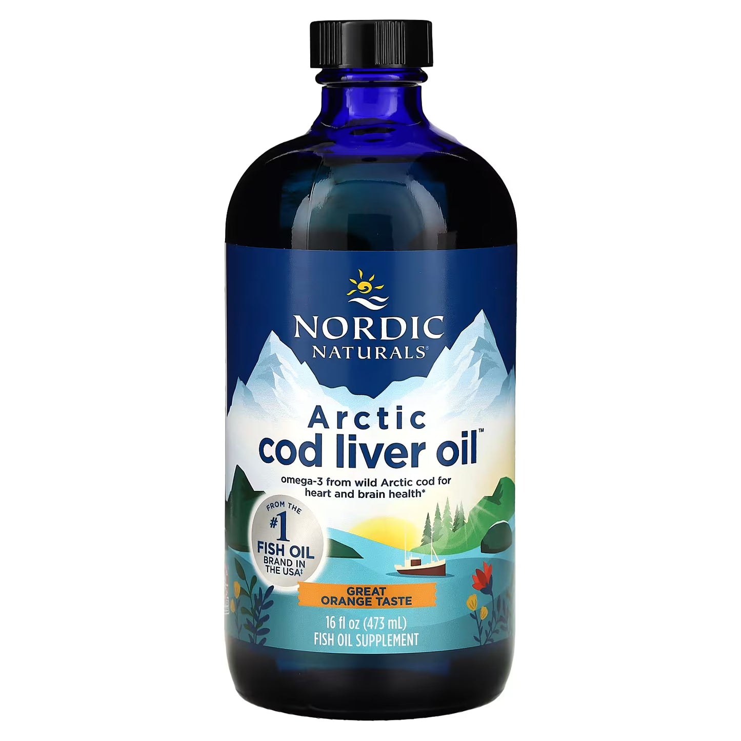 Nordic Naturals Arctic Cod Liver Oil – Orange – 473 ml (16 fl oz)