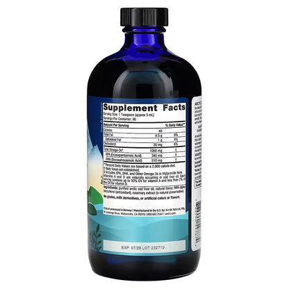 Nordic Naturals Arctic Cod Liver Oil – Orange – 473 ml (16 fl oz)