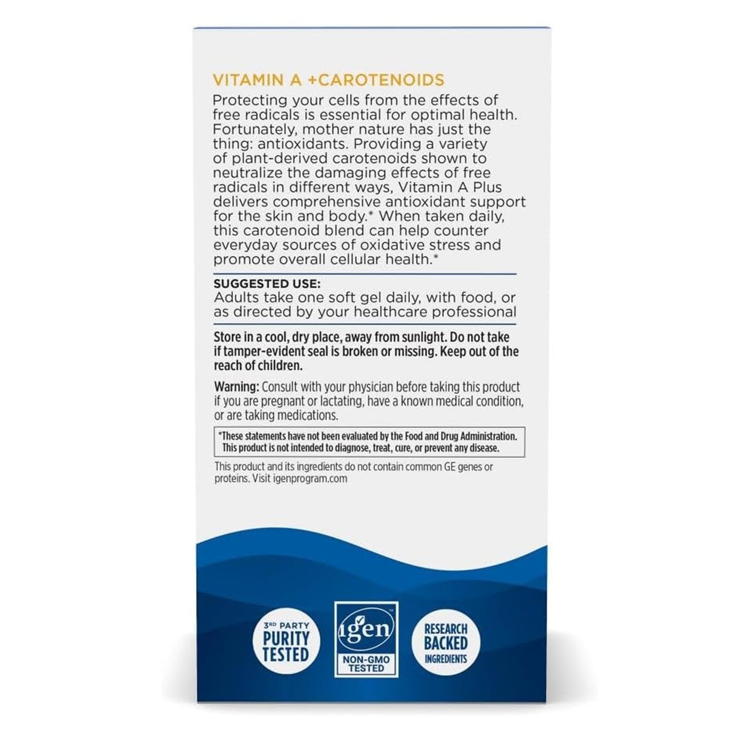 Nordic Naturals Vitamin A + Carotenoids – 30 Softgels – Unflavored