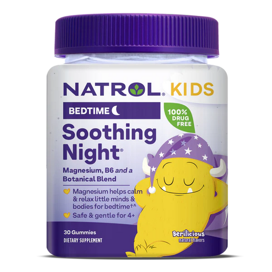 Natrol Kids Soothing Night Gummies – Berilicious | 30ct (Melatonin-Free)