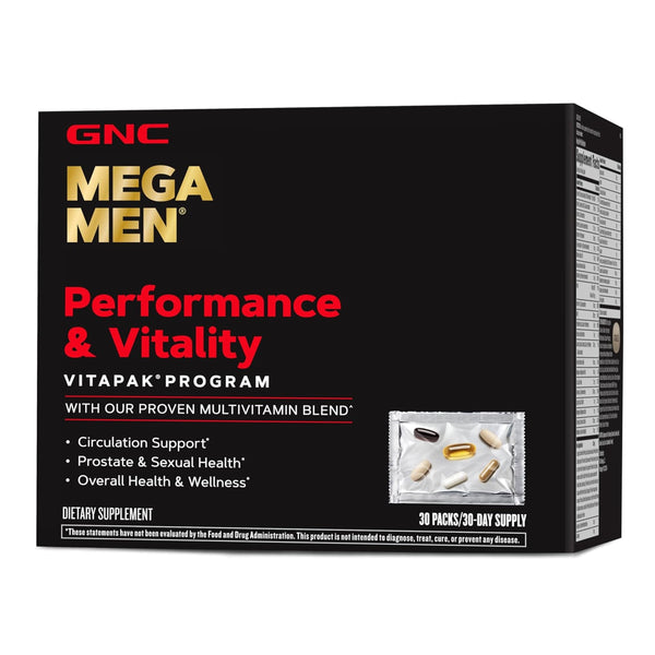 GNC Mega Men® Performance & Vitality Vitapak® Program – 30 Servings