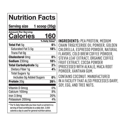 Vega Protein & Energy Plant-Based Protein Powder – Cold Brew Coffee – 30.9 oz